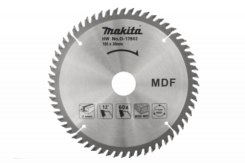 Пильный диск Makita  185*30/16/20*/60 (стандарт) (D-17902)